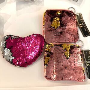3 Flip Sequins Coin Purses